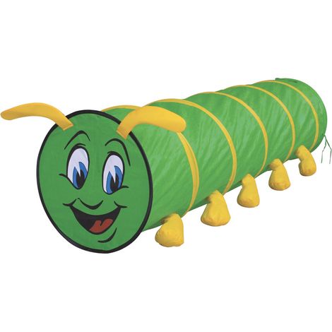 Tunnel da Gioco Ø 46x180 cm Pop-Up per Bambini Bruco Verde