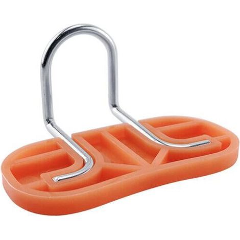 Seilklemme, Führungsring, Kabelclip, schwarz-orange Seilklemmplatte, Outdoor-Zubehör, Zubehör für Pilates-Fitnessgeräte – orange Grundplatte –