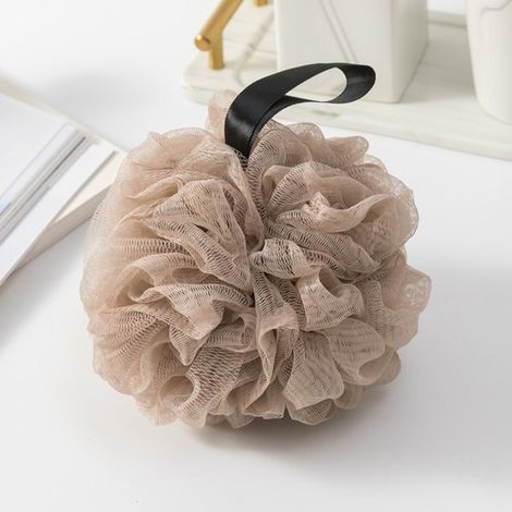 Bombas de baño (paquete de 4), Set de bombas de baño de malla suave 50 g, Elimina células muertas piel, calma piel rostro cuerpo, 12 x 12 x 10 cm (1/5)