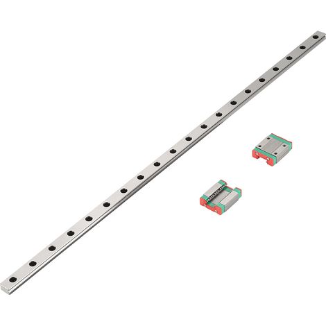1pc 500mm MGN12 Miniature Linear Rail Guide Rail 12mm Width   2pcs MGN12B Slide Blocks