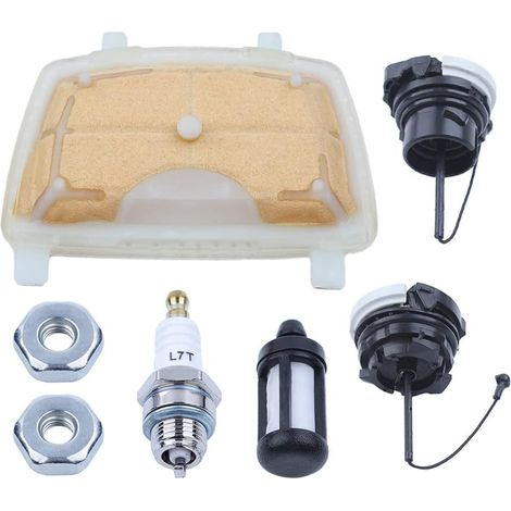 Kit de Filtre à Air et Carburant, Bouchon et Écrou pour Tronçonneuse Stihl, Pièce MS171 MS181 MS211 1139 120 1602 (1/5)