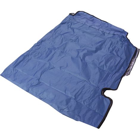 Housse de rechange imperméable et anti-poussière pour balancelle de jardin 3 places, bleue, 190 x 132 x 15 cm (1/5)