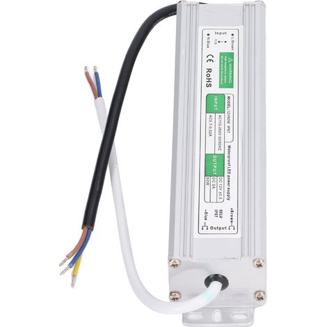 IP67 wasserdichtes LED-Netzteil, 12V 60W Transformator, 110V-260VAC auf 12VDC Niederspannungswandler für Außenstrahler (1/5)