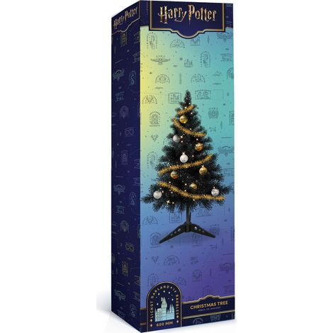 Sapin de noël de table 60 cm Harry Potter avec décorations et lumières (1/4)