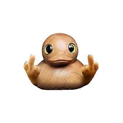 Lustige Entenstatue aus Kunstharz mit Mittelfinger-Geste, einzigartige Mittelfinger-Entenfigur als Scherzgeschenk, Mini-Entenornament für die Schreibtischdekoration zu Hause oder im Büro - NMAOV (groß