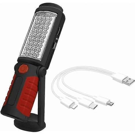 Lampe d'inspection LED rechargeable magnétique USB portable (1/5)