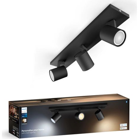 Runner, Triple Spot Plafond avec Ampoules, Noir (1/5)