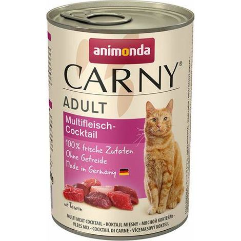 ANIMONDA Carny Adult, cóctel multicarne, alimento húmedo para gatos, 12 x 400 g.