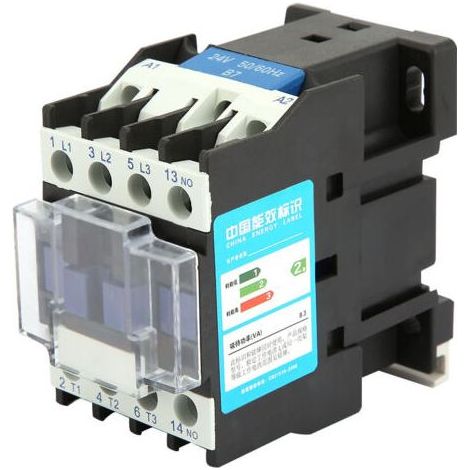 Contacteur électrique industriel de contacteur de bâti de rail de CJX2-1210 (24V AC) (1/5)