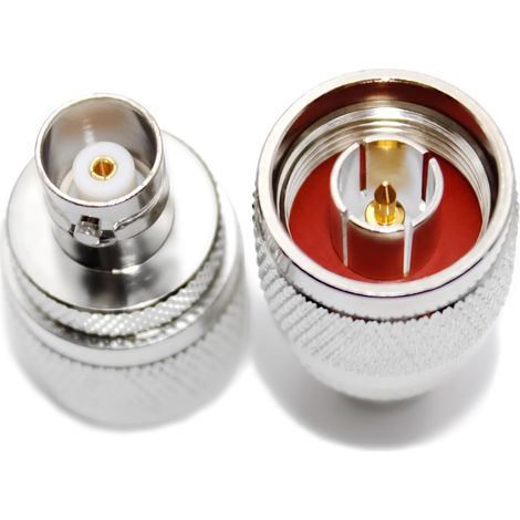 Adaptateur Mâle de Type N vers Femelle de Type BNC Connecteur Coaxial RF 4GHZ 50 Ohm pour Câble RF, Antenne de Couplage, Câble D'extension, WiFi (1/5)
