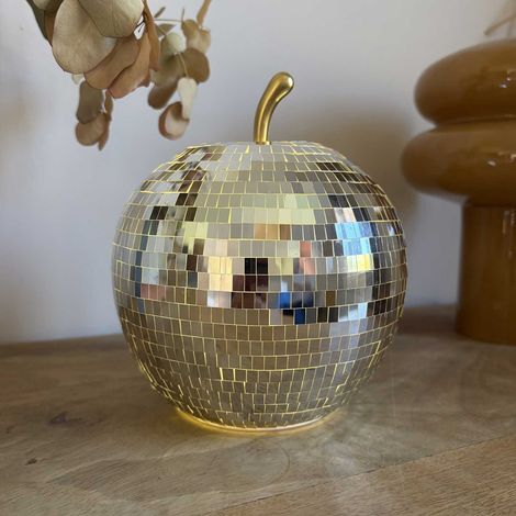 Déco pomme disco LED à piles (1/3)