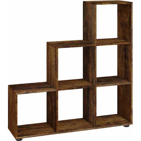Maison Exclusive - Libreria a Scala Rovere Fumo 107 cm in Legno Multistrato (1/5)