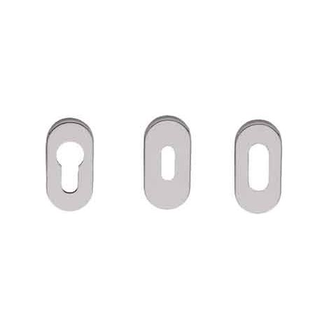 BOCCHETTA OVALE INOX h 6 mm - Per foro chiave