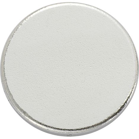 TRU COMPONENTS N35-3502 1564100 Magnet-Pad N35-3502 Silber (Ø) 15 mm 1 St.