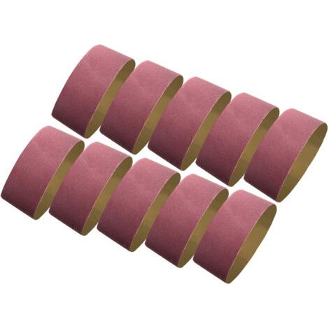 Applicable 10 PCS sable bande Abrasive 60 grains 610x100mm alumine bande Abrasive papier abrasif pour bois métal plastique (1/5)