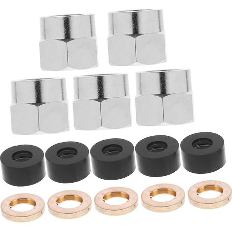 PLAFOPE Kit de 5 raccords évasés pour tuyau gaz en acier (1/5)