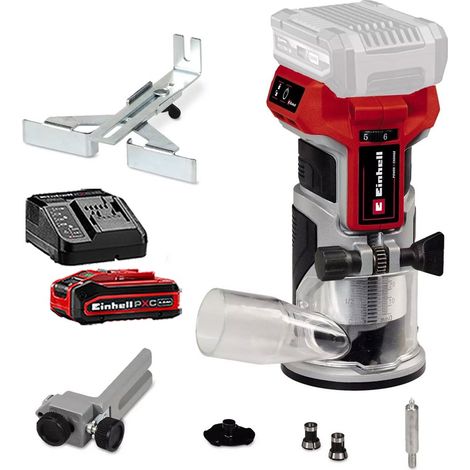 Einhell Professional 18V Brushless Palm Router Trimmer PXC TP-ET 18 Li + 4AH Kit (1/5)