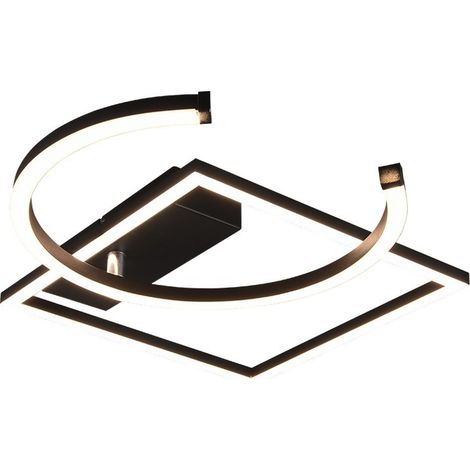 Reality Leuchten LED Deckenleuchte Pivot schwenkbar, schwarz matt Deckenleuchte (1/5)