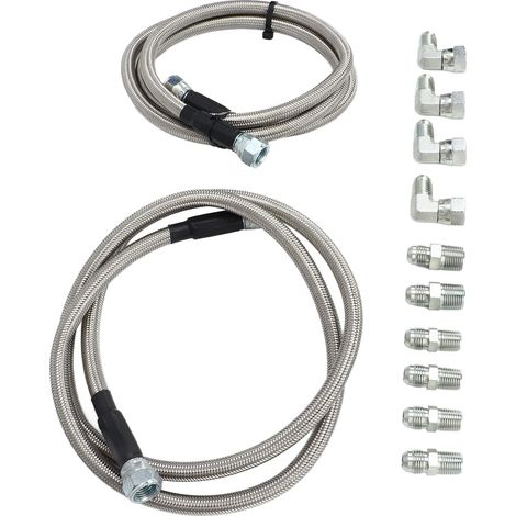Jeu de 2 raccords de durite de refroidisseur de transmission TH350, accessoires camion, remplacement compatible Ford (1/5)