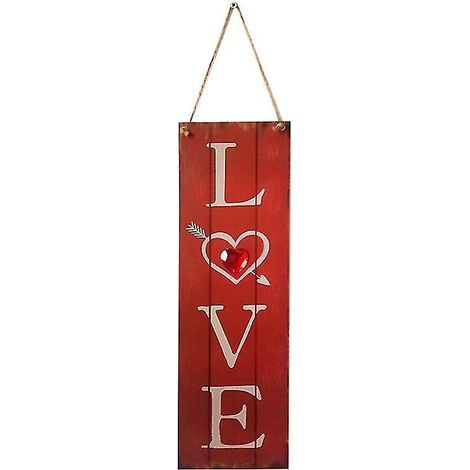 1 Stück Valentinstag-Holzanhänger