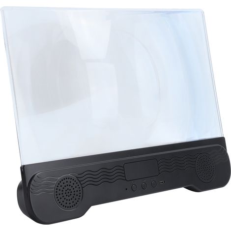Loupe d'écran pour téléphone portable 14 pouces avec haut-parleur Bluetooth, amplificateur vidéo et support
