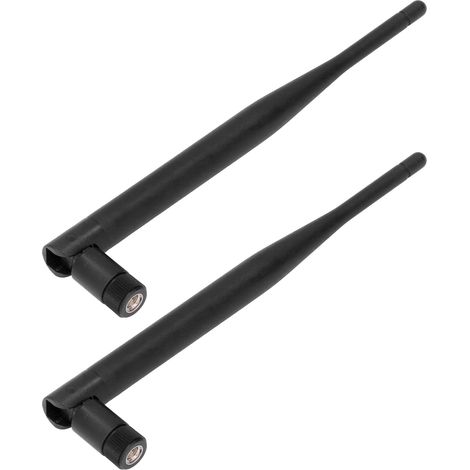 Antennes réseau 5dBi double bande 2.4G/5.8G pliantes avec connecteur SMA mâle pour routeurs WiFi et points d'accès (1/5)