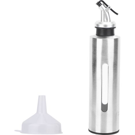 Bouteille d'huile en acier inoxydable anti-fuite pour sauce soja et vinaigre, distributeur de condiments (1/4)