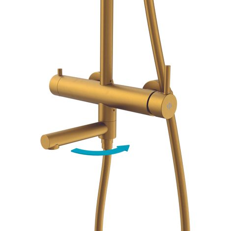 Adaptador para Salida de Bañera  Acabado en Oro Pvd  Apto para Modelo Inverter R