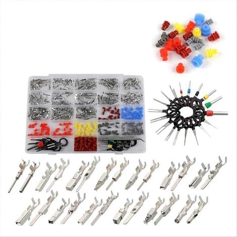 Connecteur électrique 500 pièces, broches de câblage auto, fiches terminales pour faisceau automobile, connecteurs à pin pour voiture (1/5)