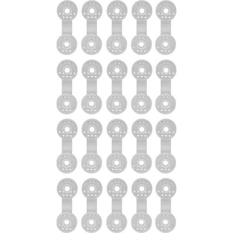 20 pièces pare-soleil Net pince ronde ombre tissu Clips serre Film pince de fixation pour tente serre accessoires (1/4)