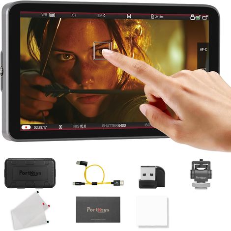 Moniteur Caméra 7" 1000 Nits avec Contrôle Caméra Entrée HDMI 4K Mise au Point Tactile Field Monitor 3D LUT Câble de Contrôle & HDMI Inclus Compatible avec A7S III, FX3, A7 IV, A1 (1/5)