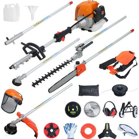 FIANAO – 52-cm³-Benzin-Freischneider – 2-Takt-Motor mit 3 PS – 250 mm Schnittdurchmesser