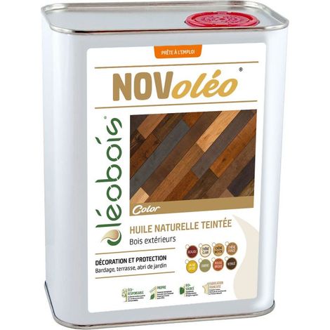Huile De Lin Volailles Novoléo Color Teintée Verte 1l - Oléobois (1/3)
