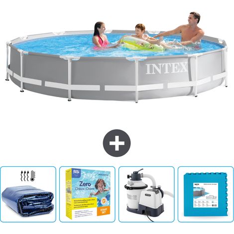 Intex Piscine Prism Frame Ronde - 366x76 cm - 5-pièces SCB67 (1/5)