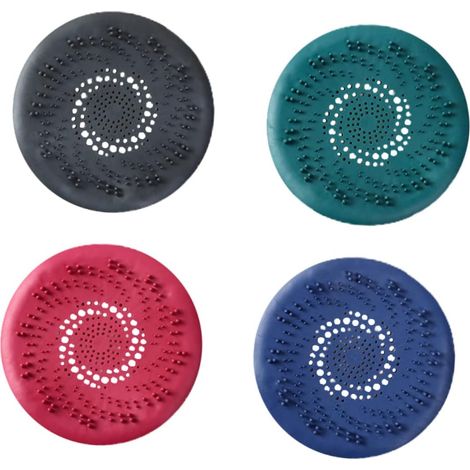 4 Pièces Crépine d'Évier en Silicone Attrape-Cheveux de Drain de Douche, Crépine de Couvercle de Drain en Silicone pour Baignoire et Évier Multicolore, 15x15cm