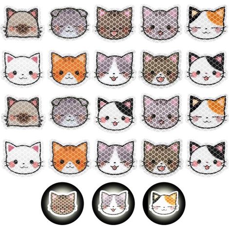 Dailygoods - 20 adesivi riflettenti carini per la sicurezza dei bambini (1/5)