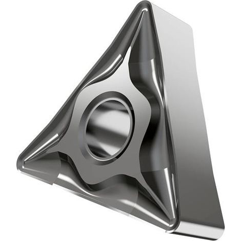 Drehwendeschneidplatte ISO TNMG 160404E-NF:HF7 Bohrungs-D. 3,81mm Farbe Silber (1/2)