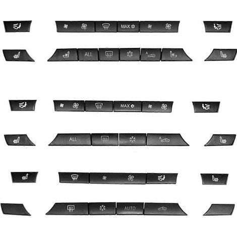Bouton de commande de climatisation F12 F06 F07 F10 F01 - Interrupteur de chauffage standard à 11 touches (1/4)