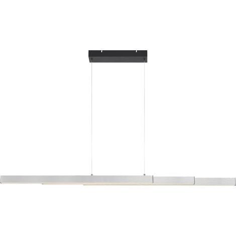 LED Pendelleuchte Madrid ausziehbar silber 126 cm warmweiß-kaltweiß dimmbar (1/3)