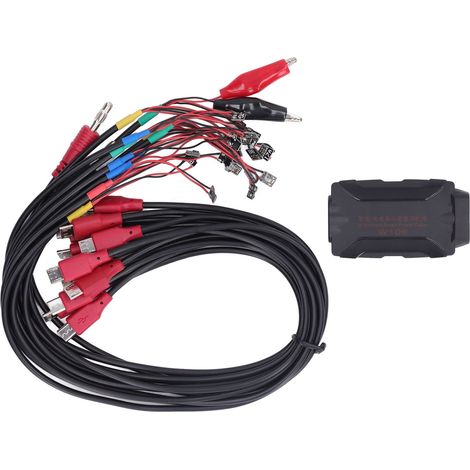Cable test alimentation détection courant W106 pour réparation smartphone iOS 13 et Android Huawei Samsung Xiaomi kit 1 boitier 12 câbles (1/5)