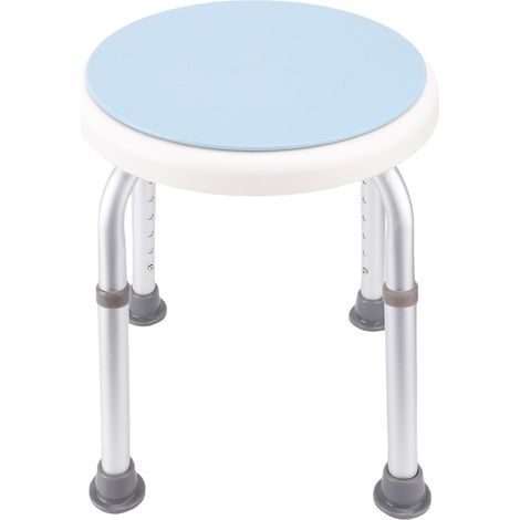 Tabouret pivotant en alliage d'aluminium, chaise pivotante réglable en hauteur, tabouret rotatif pour bar, bureau ou café (1/5)