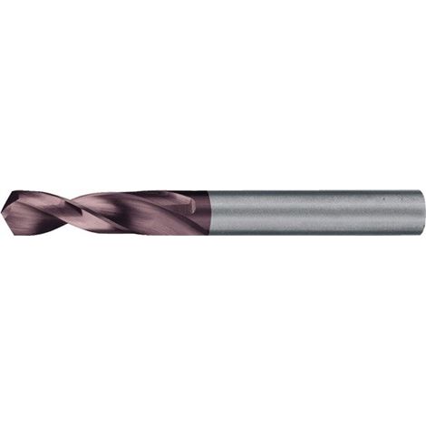 Broca helicoidal DIN 6539 typeN D.8.1mm de metal duro macizo TiAlN HA ext. Corta PROMAT