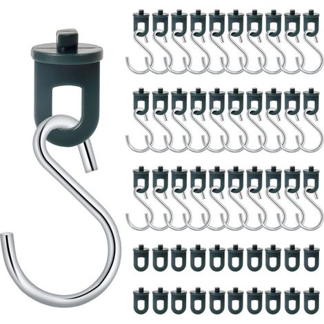 Packung mit 50 Gewächshausclips + 50 Pflanzenaufhängehaken - Ösen - Gewächshausclips (1/4)