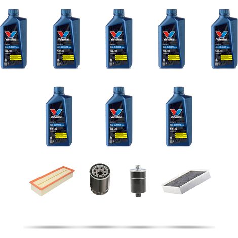 Kit tagliando 4 FILTRI e 8L OLIO compatibile con Jaguar XJ (X350) 4.2 v8 291kw dal 2003 (1/5)
