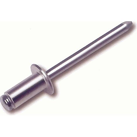 DAMESA remaches aluminio 4 x16 con vastago , Remaches de aluminio.
- Tamaño: 4 x 16 mm.

- Forma: Cabeza de aluminio vástago.
- Caja de 500 unidades.