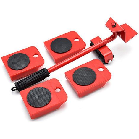 Transporteur de meubles avec roulettes pivotantes à 360°, outil de déplacement pour meubles et lits (1/5)