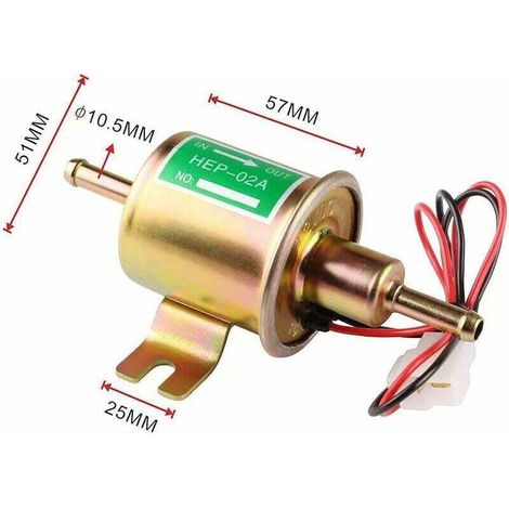 Pompe da carburante elettrica in metallo ad alta prestazione: compatibile con benzina e diesel, 12V. (1/3)