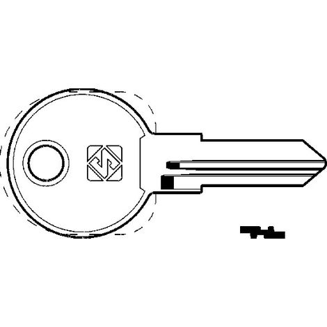 Chiavi per cilindri hafele 6 spine piccole hf75r - hf75r sx
