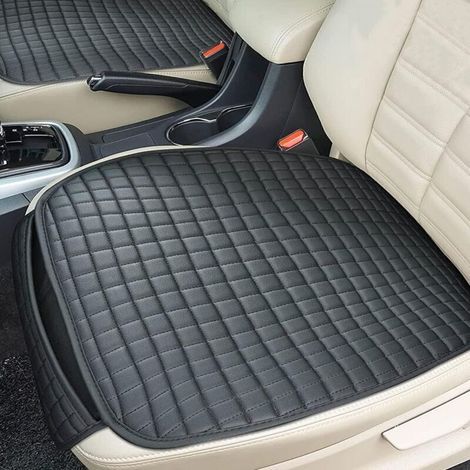 Housse de Siege Voiture Universelle Noir 2 Pièces - Imperméable Housse Siege Auto Cuir, Couvre Siege Auto, Résistant Aux Rayures, Protection Siege Auto (1/4)
