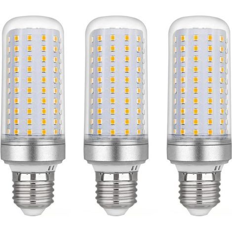 Ampoule Led E27 Maïs 20w, AC220V, 2200LM Blanc Chaud 3000K, Non Dimmable, 200W Ampoule Halogène Équivalent, Ampoule Maïs Led pour Lustres, Plafonniers, Lampes de Table et Lampadaires, Lot de 3 (1/3)